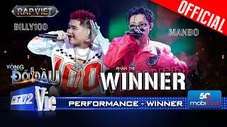 WINNER - MANBO và Billy100 trình diễn với phong thái người chiến thắng | Rap Việt 2024 [Performance]