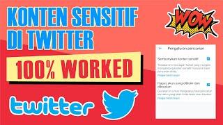 Cara setting konten sensitif di twitter