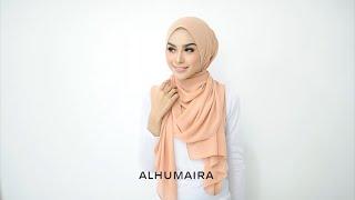 Simple Chest Covered Shawl Tutorial | Malaysia Hijab Tutorial | Alhumaira Contemporary