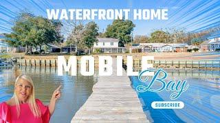 Waterfront home on Mobile, Bay| Home for sale on Mobile, Bay|Pier with boat lift