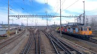  4K  Basel GB - Baden - Rangierbahnhof Limmattal cab ride, Schweiz [03.2021] Führerstandsmitfahrt