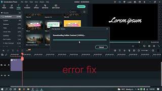 Fix filmora error in downloading titles