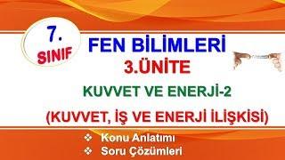 7.Sınıf Fen Bilimleri Kuvvet, İş ve enerji İlişkisi