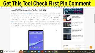 Lenovo TB X606FA Firmware Flash File Stock ROM 2024 #gsm #mobile #tech #mobilerepairing