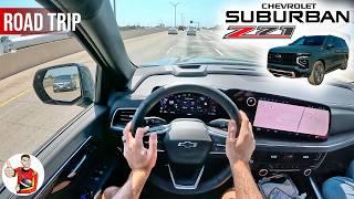 What It's Like to Road Trip in the 2025 Chevy Suburban Z71 (POV)