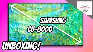 Samsung CU 8000 Unboxing  | Samsung 55 Crytstal UHD Unboxing | Samsung 55 Inch TV Unboxing 2024