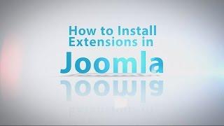 How to Install Extensions in to Joomla