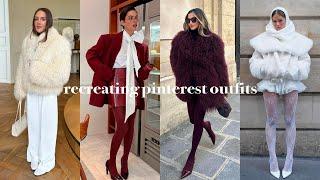 Recreating Pinterest Outfits Winter Holiday 2024