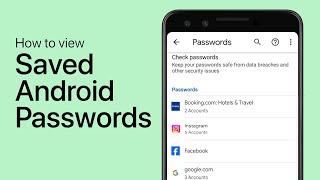 How To View Saved Passwords on Android Phones!! - Howtosolveit