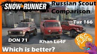 Which is better: Don 71, Khan Lo4F or Tuz 166? - Snowrunner (Vanilla)