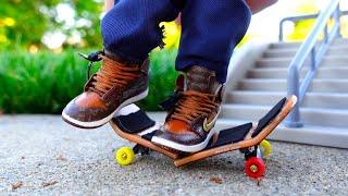 Я СЛОМАЛ СВОЙ СКЕЙБОРД | Распаковка скейтборда New Tech Deck Finger | Мини-обувь Nike