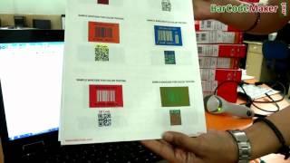 How to design colorful barcode labels which easily scan by barcode scanner