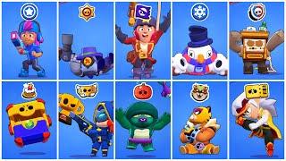ALL 79 LIMITED SKINS Animation in Brawl Stars | Gifts, Events, Brawl Pass & Power League