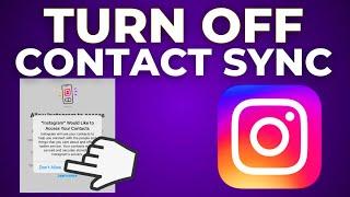 How to Turn off Contacts Syncing on Instagram | Sync Contacts On Instagram 2023