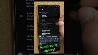 How to Turn On Notification History! Back Up Your Notifications! Save Your Alerts! #shorts