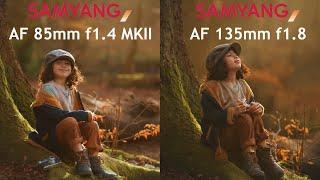 Samyang AF 85mm f1.4 MKII vs. Samyang AF 135mm f1.8 : Children portraits