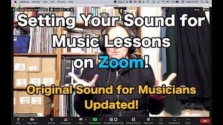 Zoom settings for Music Lessons (update)