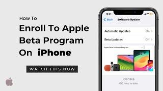 How To Get Beta Software  Updates On iPhone | How To Join Apple Beta Software Program ! For Free Now