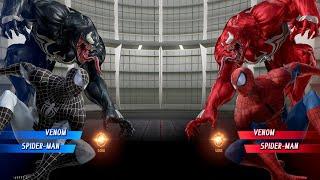Venom & Black Spider Man VS Red Venom & Red Spider Man - Marvel vs Capcom Infinite