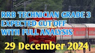 rrb technician grade 3 expected cutoff #rrbtechnician expected cutoff