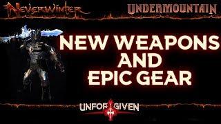 Neverwinter Mod 16 - New Weapons Sets All Epic Gear Equipment Comparison Unforgiven Barbarian(1080p)