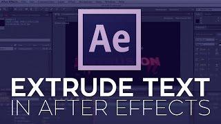 How to Extrude Text in After Effects CS6