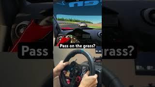 Pass on the grass? #racing #simracing #gtracing