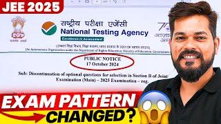 NTA Official BIG UPDATE JEE Exam Pattern CHANGED??  JEE Main 2025