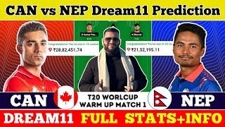 CAN vs NEP Dream11 Prediction|CAN vs NEP Dream11|CAN vs NEP Dream11 Team|