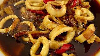 SOTONG MASAK KICAP PALING MUDAH & SEDAP