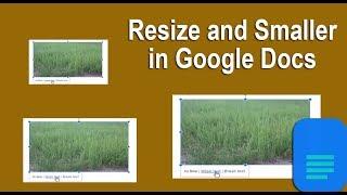 How to Resize and smaller Image in Google Docs