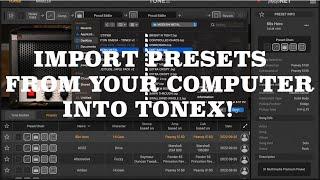 Import Presets into Tonex