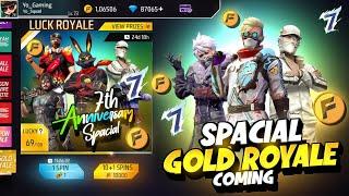 7th anniversary special gold royale | New Event Free Fire Bangladesh Server | Free Fire New Event