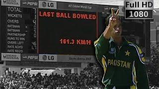 Shoaib Akhtar Fastest Ball 161.3 KM/H Vs England