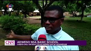 Adweso SDA Basic School: Chiefs call on government to fix destroyed roofings by downpour