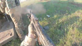 Ukrainian GoPro Helmet Cam Combat Filmed During Local Counter Offensive South of Bakhmut