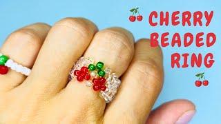 How to Make Cherry Ring with Beads