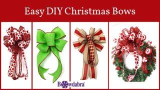 Easy DIY Christmas Bows by  Nick of Nick’s Seasonal Décor