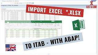 Import Excel *.xlsx to Internal Table - with ABAP [english]