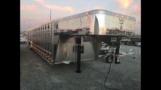 38x8 Wilson Foreman Livestock Gooseneck Trailer