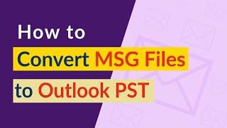 A recommended solution to convert multiple Outlook MSG files to Outlook PST format.