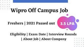 Wipro Elite National Talent Hunt 2021 | Wipro Jobs | Exam Date | Interview Rounds