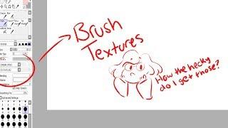 How to install brush textures in paint tool SAI