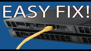 EASY FIX PS4 LAN INTERNET CABLE NOT CONNECTING