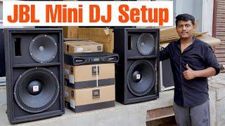 JBL Mini DJ Setup With Crown Dj Amplifier For Home Party, School, Live Show