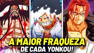 A MAIOR FRAQUEZA DE CADA YONKOU EM ONE PIECE! (Luffy, Kaidou, Shanks...)