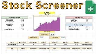 The Best Stock Screener in Google Sheets! (Build Your Own)