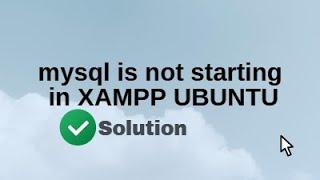 apache web server | mysql is not starting in XAMPP UBUNTU in urdu | hindi