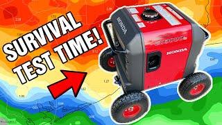 Can you survive on a 3kw Honda generator? (Power outage survival test!)