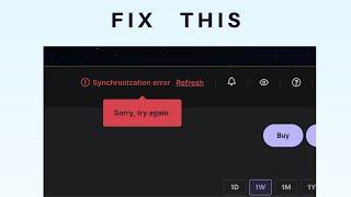 How to Fix "Synchronization error" in ledger wallet